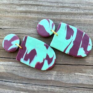 Boho Mint Handcrafted Earrings